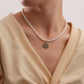 Jewelry Fashion Pearl Chain Drip Oil Snowflake Bell Christmas Tree Accessories Necklace Female Christmas Sweater Chain