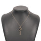 N9359 Fashion Beauty Girl Necklace Female Magic Wand Moon Glass Diamond Necklace Simple Geometric Necklace