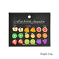 Fashion Acrylic Apple Strawberry Banana Earrings Ladies Fruit Small Stud Earrings Set Ornament