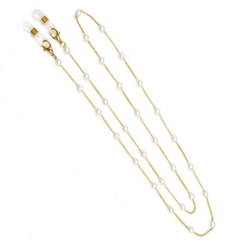 Jewelry Fashion Simple Pearl Glasses Chain Hanging Neck Anti-drop Glasses Rope Glasses Accessories