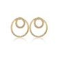 Accessories Fashion Alloy Size Circle Earrings Rear Hanging Detachable Stud Earrings Women