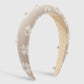 F4925 Simple Small Fresh Fashion Geometric Headband Candy Color Rhinestone Sponge Fabric Flower Headband