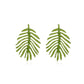 Ins hollow leaf earrings female fashion Mori super fairy creative leaf earrings personality temperament earrings