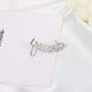 ins chain love ear clip indifferent niche design zircon hollow letter ear hanging without ear hole earrings