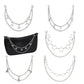 Messenger bag women's handbag decoration street trend fashion all-match chain women's bag chain