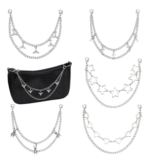 Messenger bag women's handbag decoration street trend fashion all-match chain women's bag chain