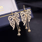 Direct Supply Butterfly Hollow Flower Tassel Earrings Fashion Retro Earrings Wings Earrings