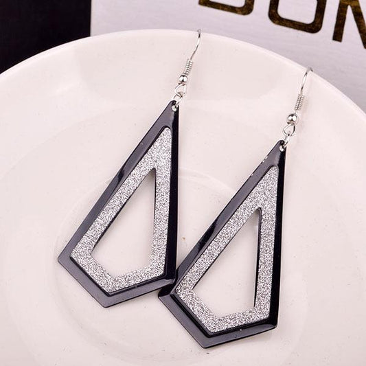 Direct supply fashion frosted earrings earrings alloy earrings high cold style