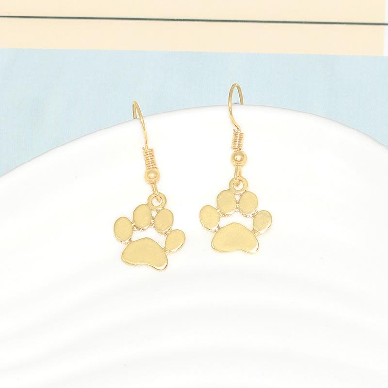 Specially for jewelry animal cat dog paw dog print earrings earrings female ear hook palm print earrings