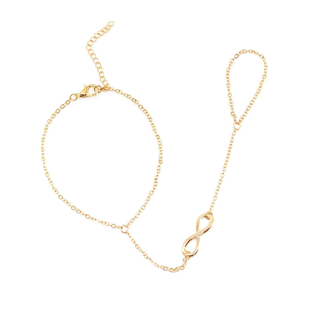 Street Shot Finger Bracelet Lucky 8 Roman Numeral 8 Bracelet Female