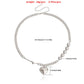 Jewelry Reflective Pearl Heart Stitching Necklace Female Hip Hop Ins Trendy Cool Clavicle Chain Accessories