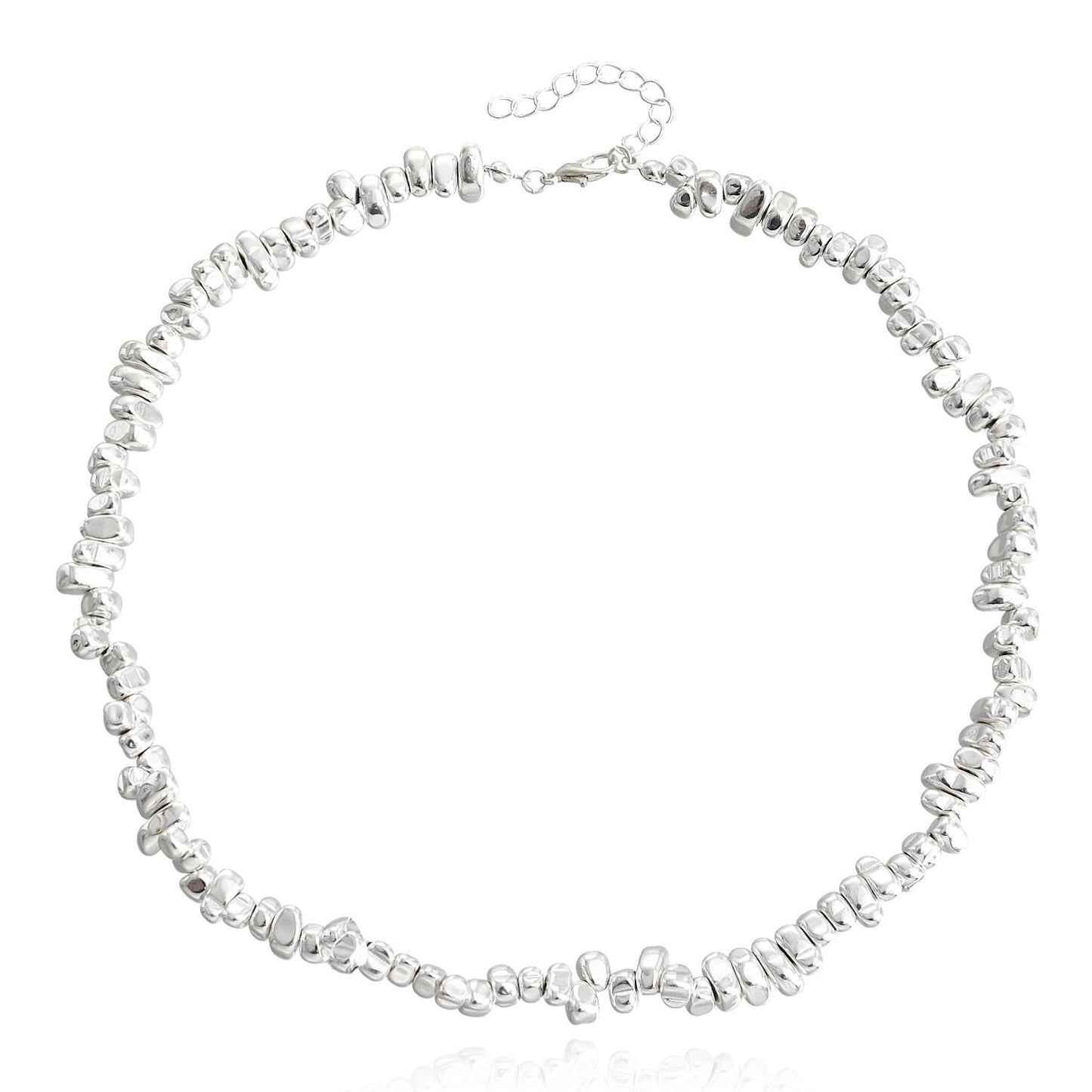 Jewelry Broken Silver Few Two Sparkling Cold Sweater Chain Necklace Trendy Cool Design Necklace