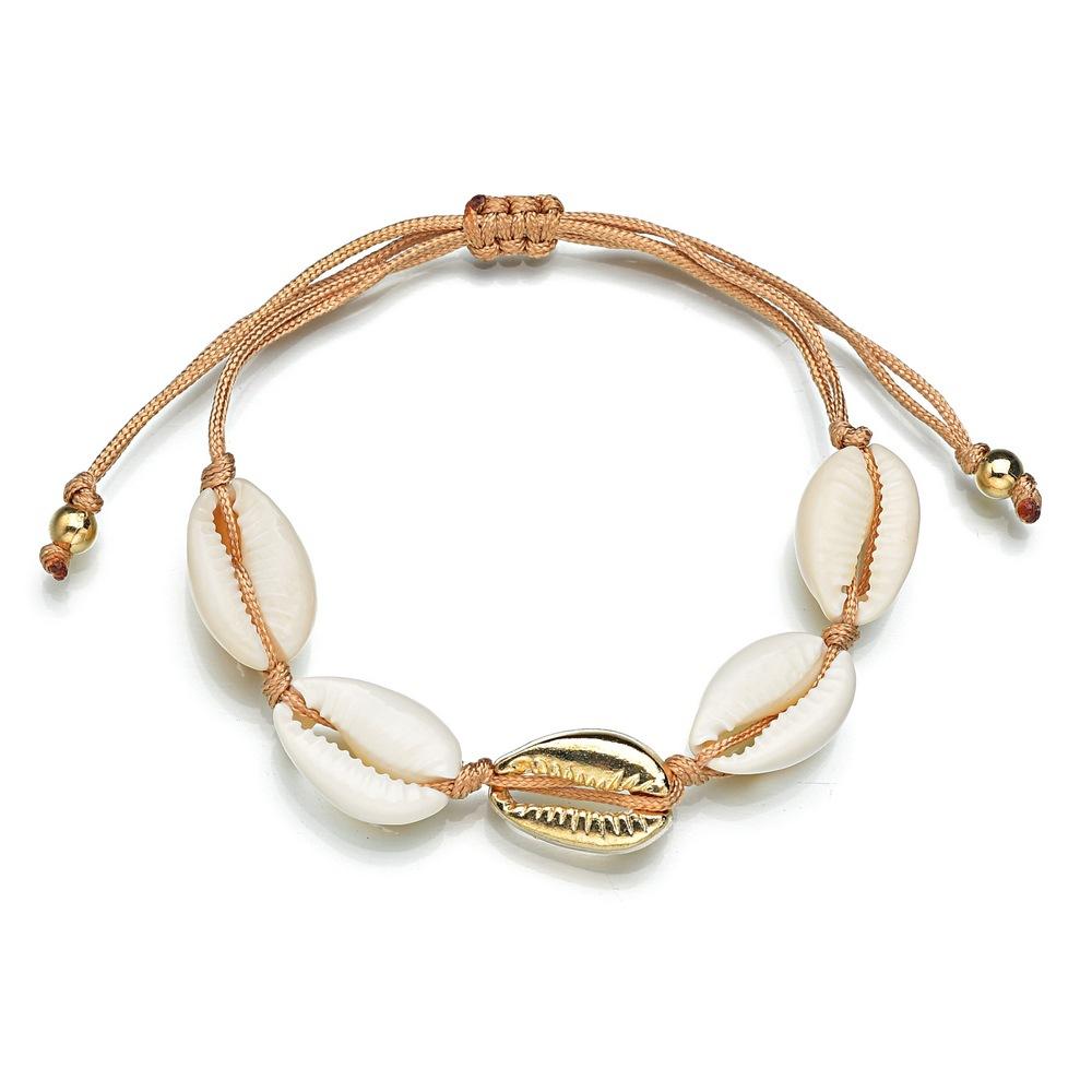 Accessories Shell Necklace Set Gold Alloy Shell Knotted Necklace