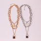 Jewelry Creative Fashion Elements Necklace Simple Retro Lock Pendant Necklace Female