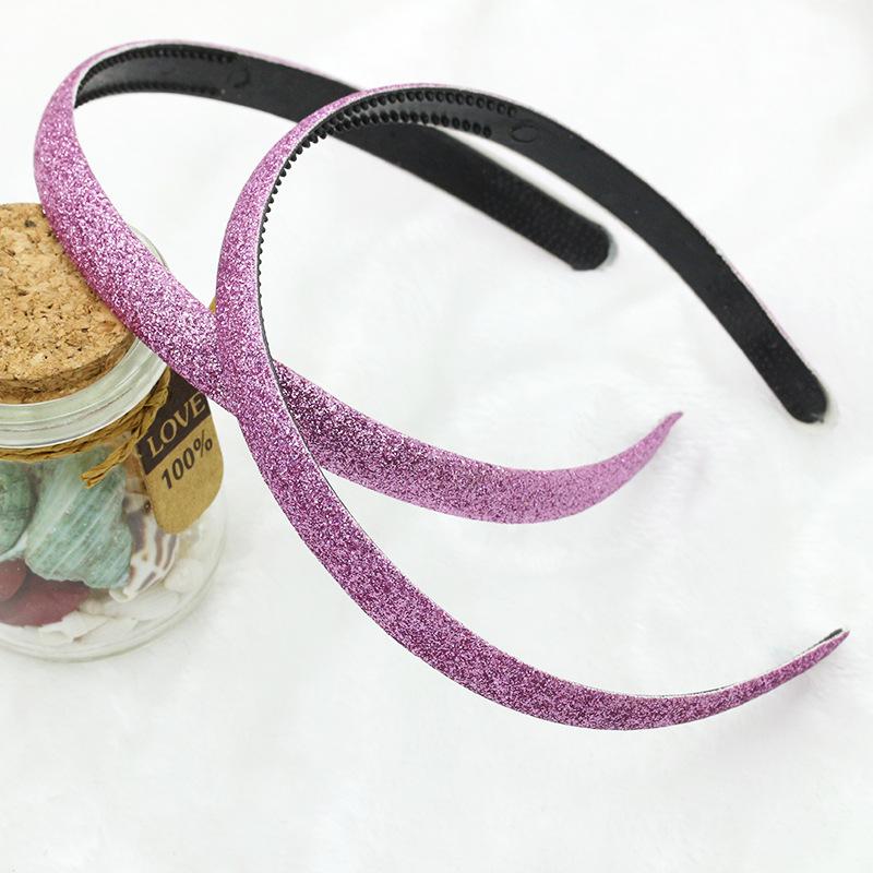 Popular Shiny Frosted Gold Powder Candy Color Hair Accessories Headband Headband One Dollar Jewelry