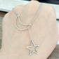 Star Moon Star Moon Titanium Steel Necklace Female Summer Net Red Ins Simple Temperament Pendant Clavicle Chain Year