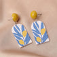 Geometric Acrylic Earrings 3D Printing Plants Flowers Animals Stud Earrings Trend Versatile Earrings