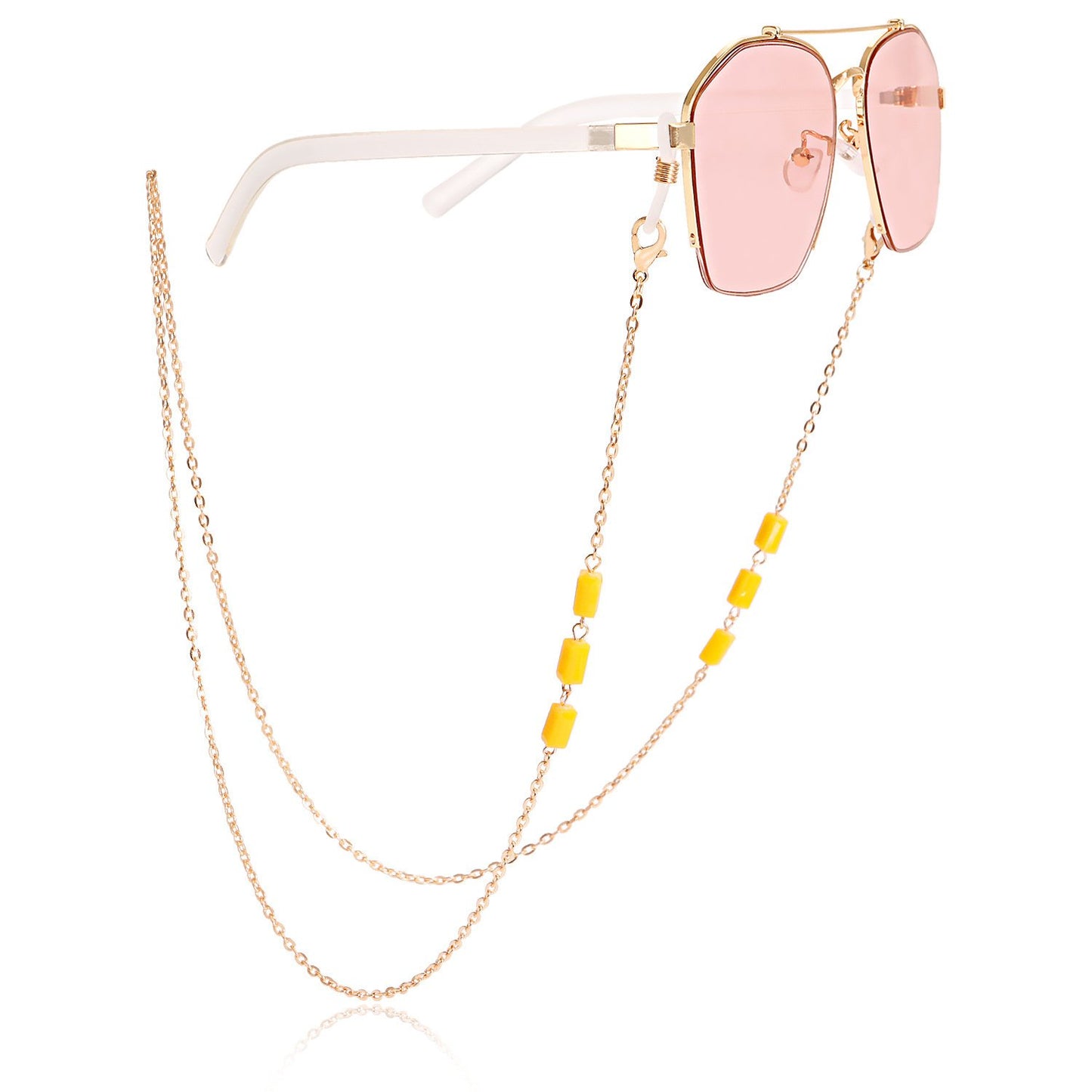 Fashion popular mask hanging chain glasses chain necklace acrylic resin mask chain