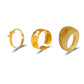 Open butterfly ring set ins punk hollow ring three-piece set personality index finger ring couple