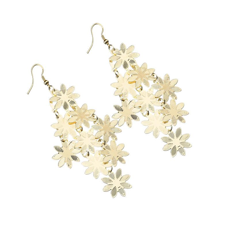 Multi-layer Snow Ice Flower Earrings For Women Vintage Earrings