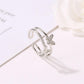 Fashion Jewelry Double Butterfly Ring Women's Popular Rose Gold Diamond Opening Adjustable Ring