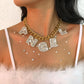 N9475 Geometric Exaggerated Necklace Net Red Punk Hip Hop Alphabet Necklace Full Diamond Light Luxury Chain Necklace