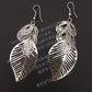 Hollow-out leaves water drop garland earrings temperament ladies earrings night party ball accessories