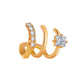 Personality simple ins three-layer ear clip temperament inlaid with zircon no earring earrings ear bone clip female