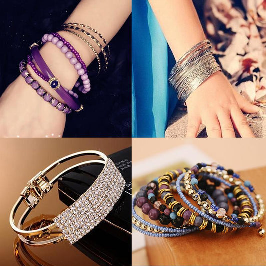 Fashion Ladies Pearl Bracelet Multilayer Couple Bracelet Charm Jewelry