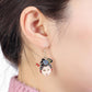Fashion jewelry personality ancient Chinese beauty avatar earrings exaggerated ancient hair bun human head earrings female