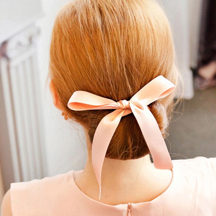 Velvet meatball hair set all-match ribbon bow headband hair accessories 2 yuan