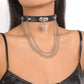N1697 Punk Hip Hop Necklace Gothic Exaggerated Leather Necklace Love Lock Chain Personality Necklace