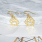 Explosive first jewelry hollow dog print earrings dog paw footprint earrings cute animal feet