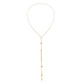 Jewelry Sexy Long Tassel Eye Sequin Necklace Simple Imitation Pearl Single Layer Y Shape Necklace