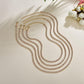 Exaggerated Fashion Rhinestone Necklace Vintage Multilayer Necklace Clavicle Chain Women's Accessories