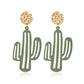 Popular Earrings Temperament Net Red Cute Cactus Earrings Harajuku Personality Exaggerated Cartoon Earrings Female