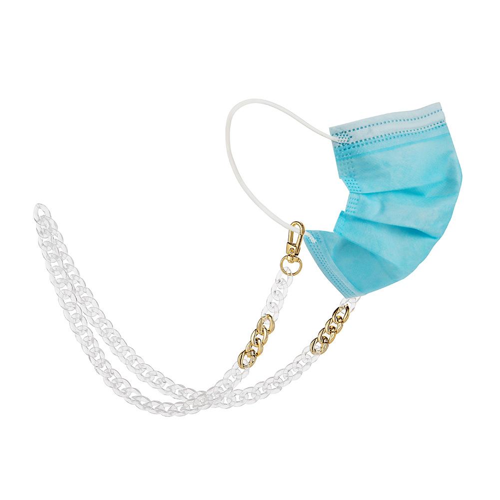 Resin Transparent Imitation Jade Simple Chain Mask Chain Creative Colorful Handmade Glasses Chain