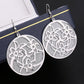 Popular element star with the same round swirling pattern swing earrings fashion frosted earrings direct supply