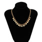 Jewelry Personality Punk Geometric Chain Necklace Simple Metal Sequin Tassel Clavicle Necklace Female