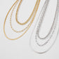 N8623 fashion multi-layer necklace women's creative simple flat snake chain necklace retro Hong Kong niche necklace