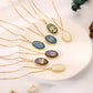 Niche Design Sense Personality Fashion Irregular Ellipse Resin Sun DIY Handmade Necklace