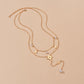 Fashion Hexagram Pendant Multilayer Necklace Simple Imitation Pearl Necklace Women Accessories