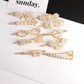 Jewelry pearl word clip hair clip headdress female net red creative geometric side clip hair accessories