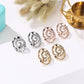 Earrings retro swirl concave-convex earrings earrings ins personality snail spiral ear jewelry