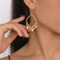 E1772 Jewelry simple metal drop-shaped tassel earrings personality niche ethnic earrings