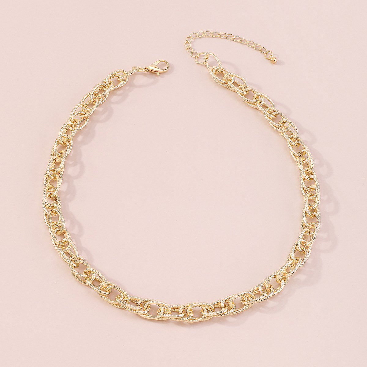 1195 Sweet cool niche temperament necklace texture chain net red personality necklace fashion cold necklace