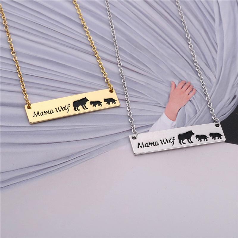 Jewelry Simple Fashion Handmade Wolf Exquisite Clavicle Chain Mother's Day Gift Pendant