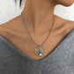 N966 Simple Geometric Fashion Necklace Love Resin Small Mushroom Pendant Necklace Age Reducing Sweet Necklace