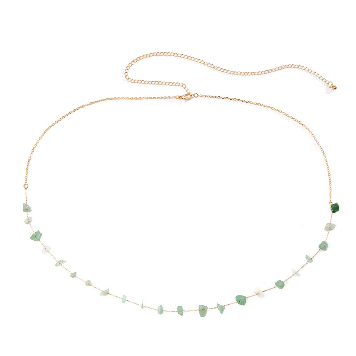 Jewelry single-layer metal thin chain body chain simple beach sexy gravel woven waist chain female