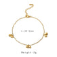 Small fresh stainless steel golden bell anklet simple and versatile cute foot decoration year